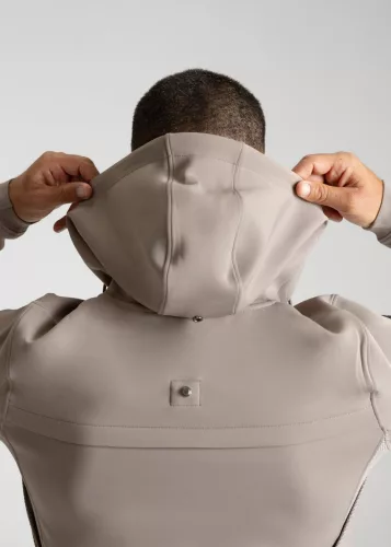 Maximilian Club Zip Kapucnis Pulóver (taupe), XXS