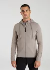 Maximilian Club Zip Hoodie (taupe), XS