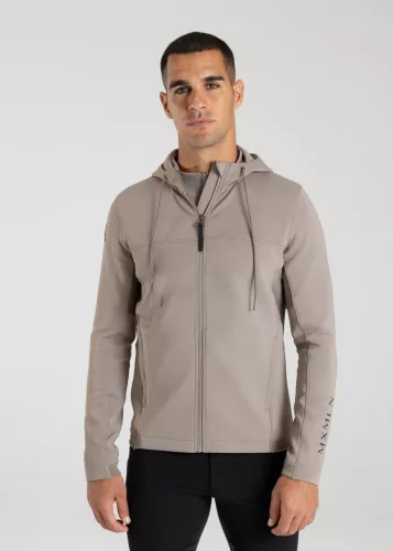 Maximilian Club Zip Hoodie (taupe), XS