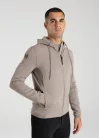 Maximilian Club Zip Hoodie (taupe), XS