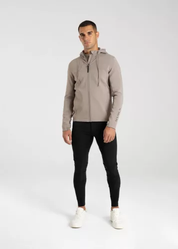 Maximilian Club Zip Kapucnis Pulóver (taupe), M