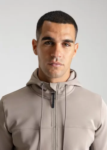 Maximilian Club Zip Hoodie (taupe), XL