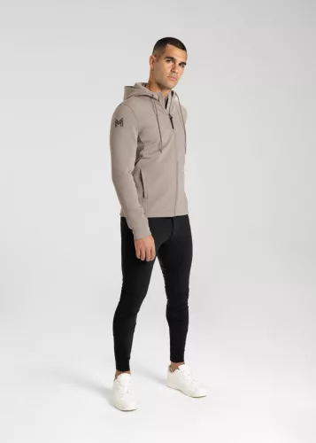 Maximilian Club Zip Hoodie (taupe), XL