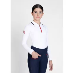   Maximilian YR Concept Hosszú Ujjú Polo Póló (fehér), 3XS (135 - 145 cm)