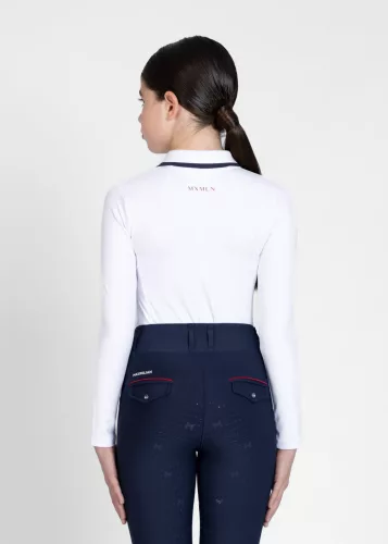 Maximilian YR Concept Hosszú Ujjú Polo Póló (fehér), 3XS (135 - 145 cm)
