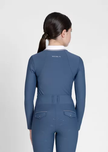 Maximilian YR Concept Hosszú Ujjú Polo Póló (tengerész), 2XS (145 - 155 cm)