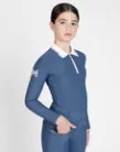 Maximilian YR Concept Hosszú Ujjú Polo Póló (tengerész), 2XS (145 - 155 cm)