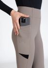 Maximilian Tech teliszilikonos lovaglóleggings - taupe, XXS