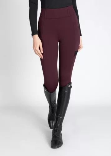 Maximilian Tech Lovagló Leggings (burgundi)