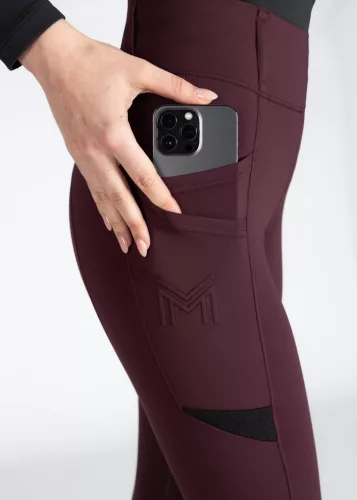 Maximilian Tech Lovagló Leggings (burgundi)