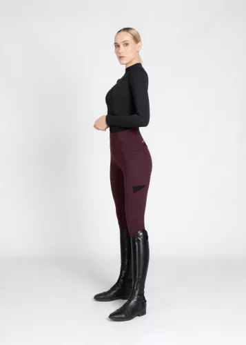 Maximilian Tech Lovagló Leggings (burgundi)