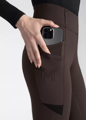 Maximilian Tech Lovagló Leggings (csokoládé)