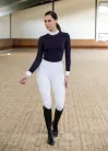 Maximilian Outline Lovagló Leggings (fehér)