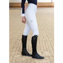 Maximilian Outline Lovagló Leggings (fehér), XL