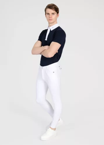 Maximilian Focus Rövid Ujjú Versenypóló (navy)