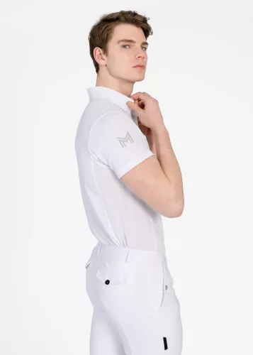 Maximilian Focus Rövid Ujjú Versenypóló (fehér)
