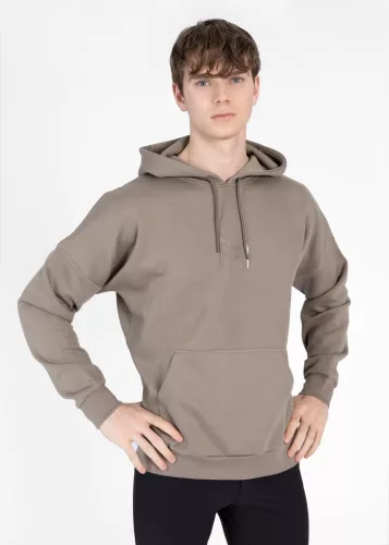 Maximilian Férfi Icon Oversized Kapucnis Pulóver (taupe), XXS