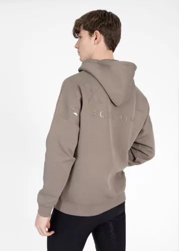 Maximilian Férfi Icon Oversized Kapucnis Pulóver (taupe), XS
