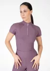 Maximilian Frame női rövid ujjú lovaglófelső - plum, L