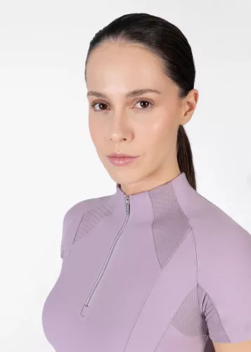 Maximilian Frame női rövid ujjú lovaglófelső - orchidea, L