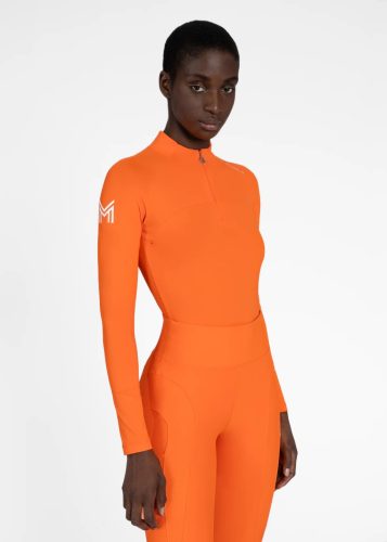 Maximilian Sunblocker hosszú ujjú női lovaglófelső - narancssárga, XXS