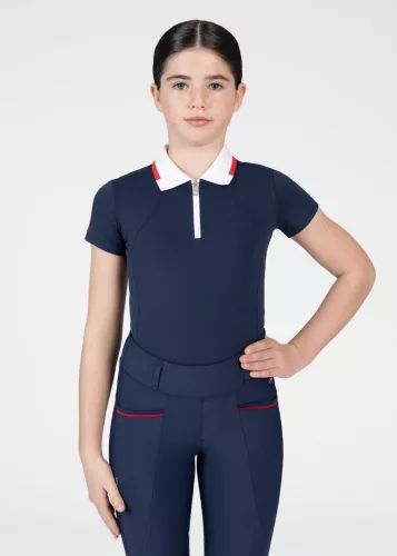 Maximilian YR Concept Rövid Ujjú Póló (tengerészkék), 4XS (125 - 135 cm)