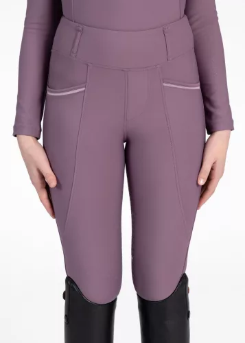 MAXIMILIAN YR Pro Riding Leggings (Full Grip) - Plum, 5XS