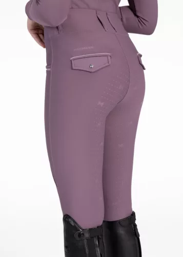 MAXIMILIAN YR Pro Riding Leggings (Full Grip) - Plum, 4XS