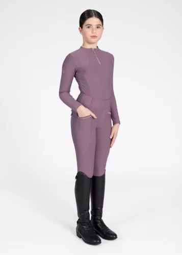MAXIMILIAN YR Pro Riding Leggings (Full Grip) - Plum, 4XS