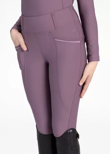 MAXIMILIAN YR Pro Riding Leggings (Full Grip) - Plum, 3XS
