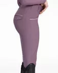 MAXIMILIAN YR Pro Riding Leggings (Full Grip) - Plum, 3XS