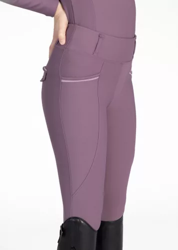 MAXIMILIAN YR Pro Riding Leggings (Full Grip) - Plum, 2XS