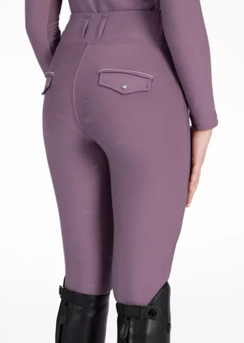 MAXIMILIAN YR Pro Riding Leggings (Full Grip) - Plum, 2XS
