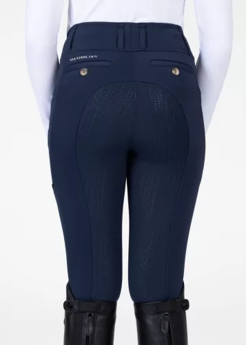 Maximilian YR Tech Lovagló Leggings (tengerészkék), 5XS (115 - 125 cm)