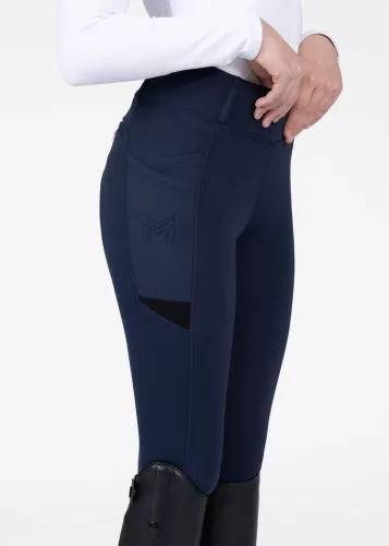 Maximilian YR Tech Lovagló Leggings (tengerészkék), 5XS (115 - 125 cm)
