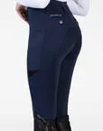 Maximilian YR Tech Lovagló Leggings (tengerészkék), 5XS (115 - 125 cm)