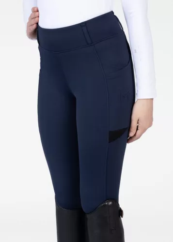 Maximilian YR Tech Lovagló Leggings (tengerészkék), 4XS (125 - 135 cm)