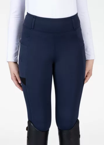 Maximilian YR Tech Lovagló Leggings (tengerészkék), 4XS (125 - 135 cm)