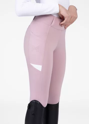 Maximilian YR Tech Lovagló Leggings (mauve), 3XS (135 - 145 cm)