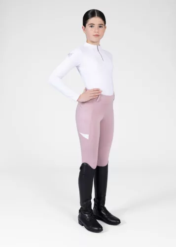 Maximilian YR Tech Lovagló Leggings (mauve), 3XS (135 - 145 cm)