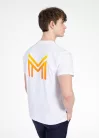 Maximilian Férfi Symbol Póló (fehér/tangerin) - XXS