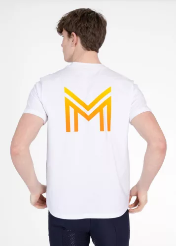 Maximilian Férfi Symbol Póló (fehér/tangerin) - XXS