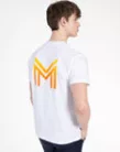 Maximilian Férfi Symbol Póló (fehér/tangerin) - XXS