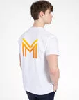 Maximilian Férfi Symbol Póló (fehér/tangerin) - XXS