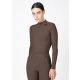 Maximilian női hosszú ujjú felső  - mokka, XS