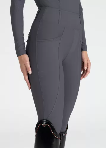 MAXIMILIAN Pro Riding Leggings (Knee Grip) - Graphite, XXS