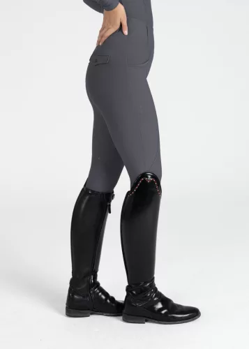 MAXIMILIAN Pro Riding Leggings (Knee Grip) - Graphite, XS