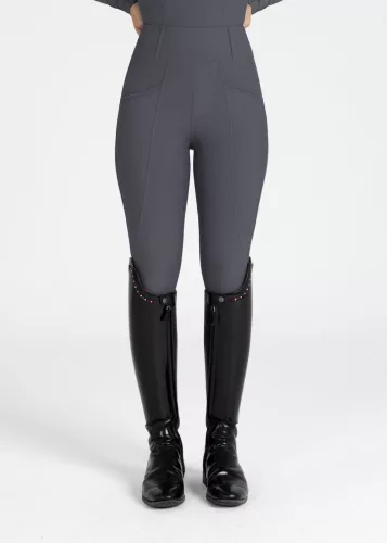 MAXIMILIAN Pro Riding Leggings (Knee Grip) - Graphite, L