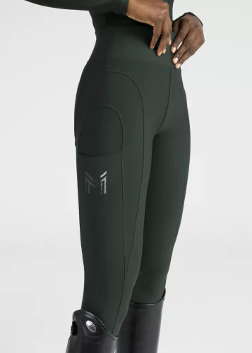 Maximilian Outline Lovagló Leggings (hunter green), XXS