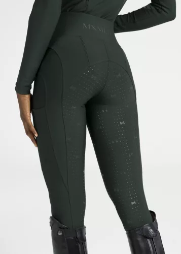 Maximilian Outline Lovagló Leggings (vadász zöld), XL